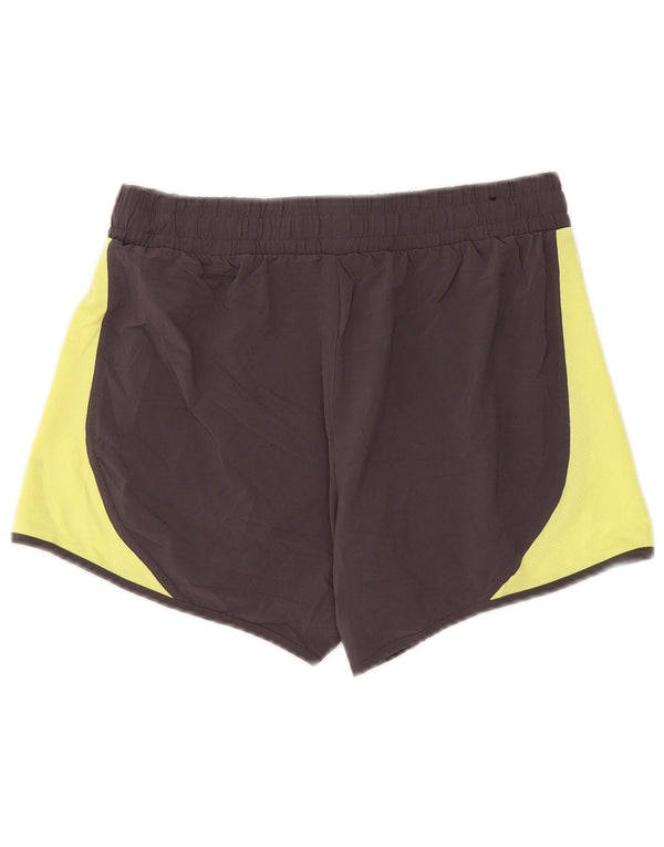 Pantaloncini sportivi da uomo Fila Small in poliestere color block grigio