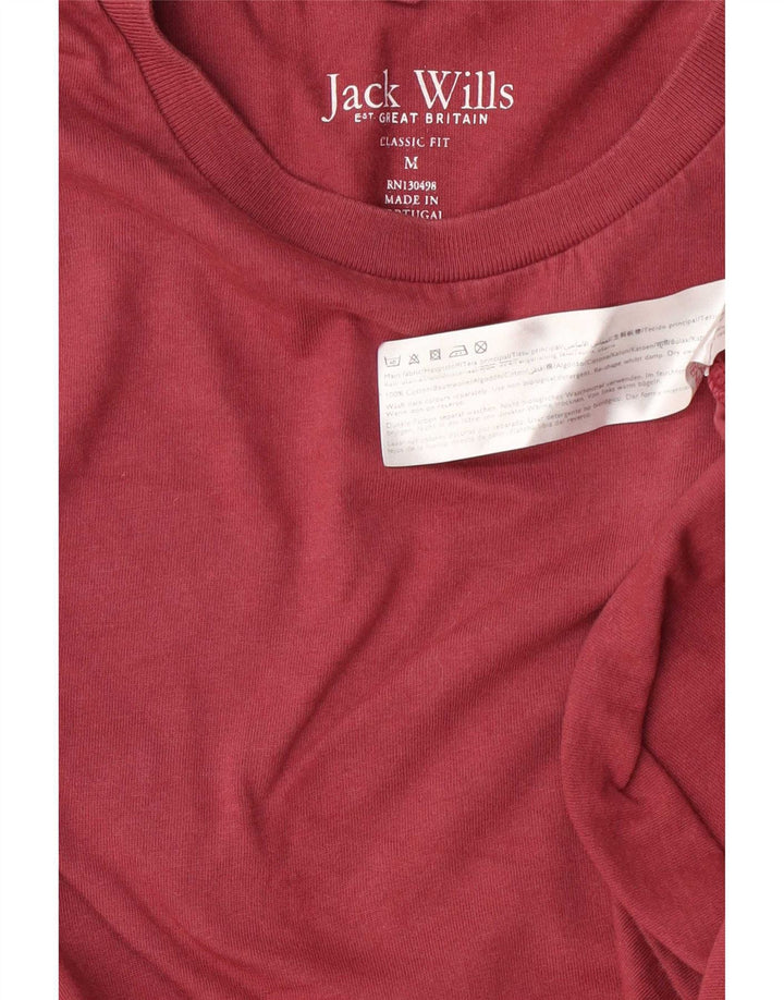 T-shirt da uomo dalla vestibilità classica Jack Wills Top in cotone marrone medio