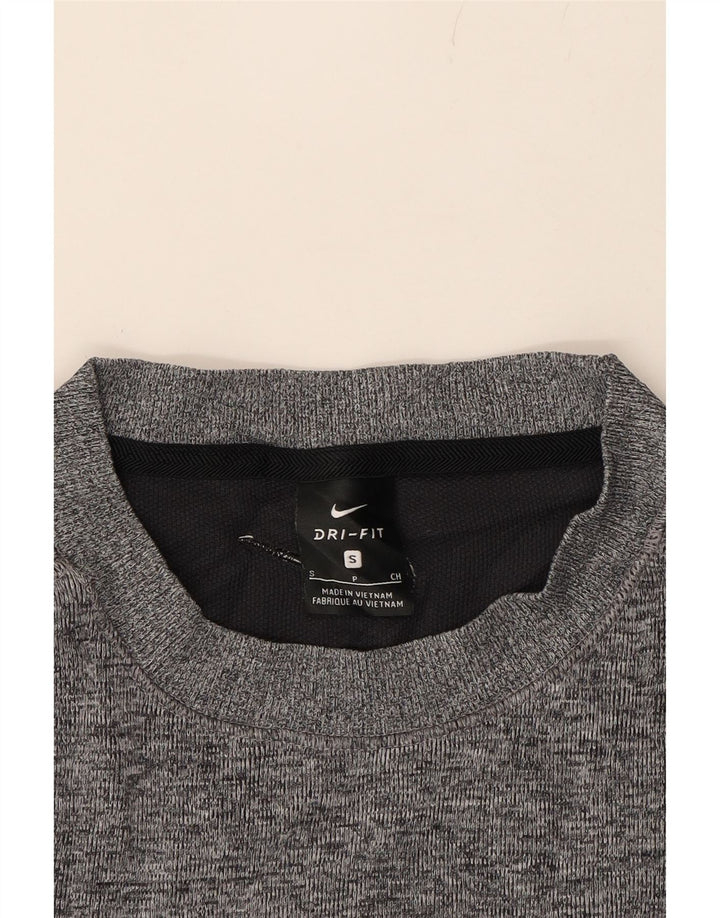 NIKE Mens Dri Fit Sweatshirt Jumper Small Grey Polyester Vintage Nike and Second-Hand Nike from Messina Hembry 