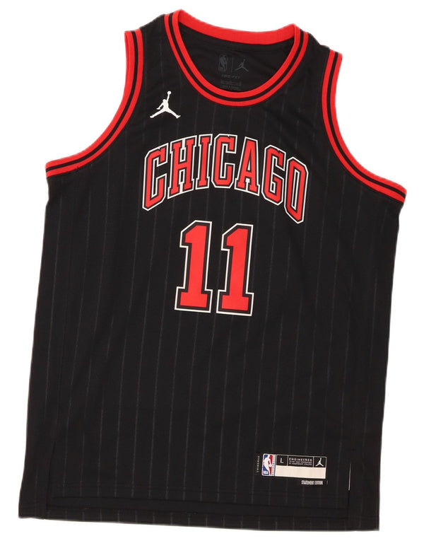 T-shirt grafica Jordan da ragazzo dei Chicago Bulls, 14-15 anni, grande, nera