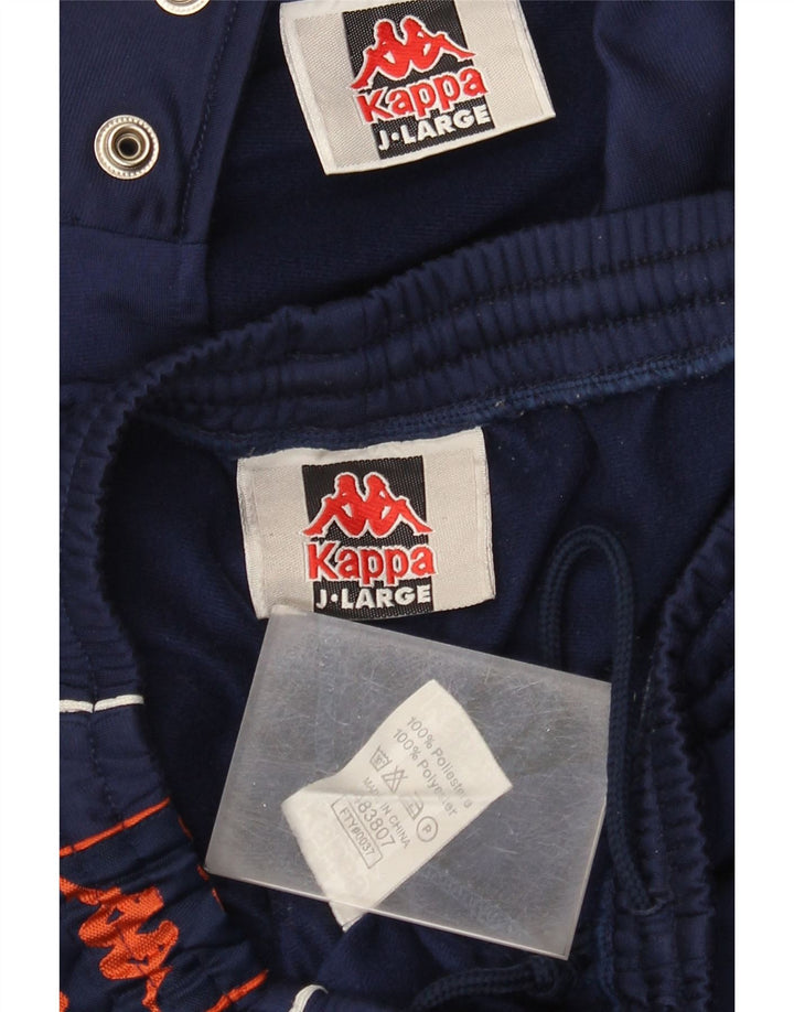 Tuta intera Kappa da bambino con grafica 9-10 anni Large in poliestere blu navy