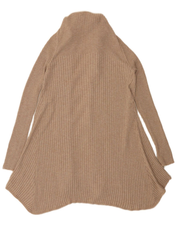 Maglione cardigan aperto lungo da donna Marks & Spencer UK 14 Beige medio