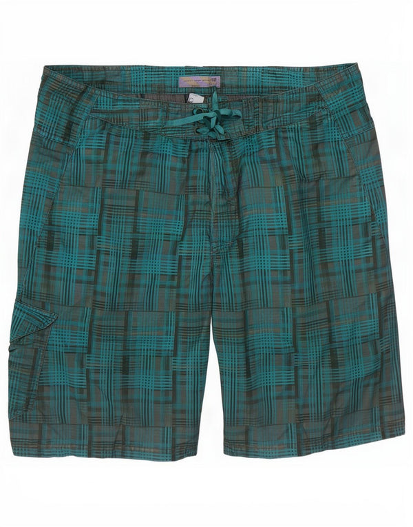 Pantaloncini da bagno da uomo Fat Face XL Poliestere a quadri blu