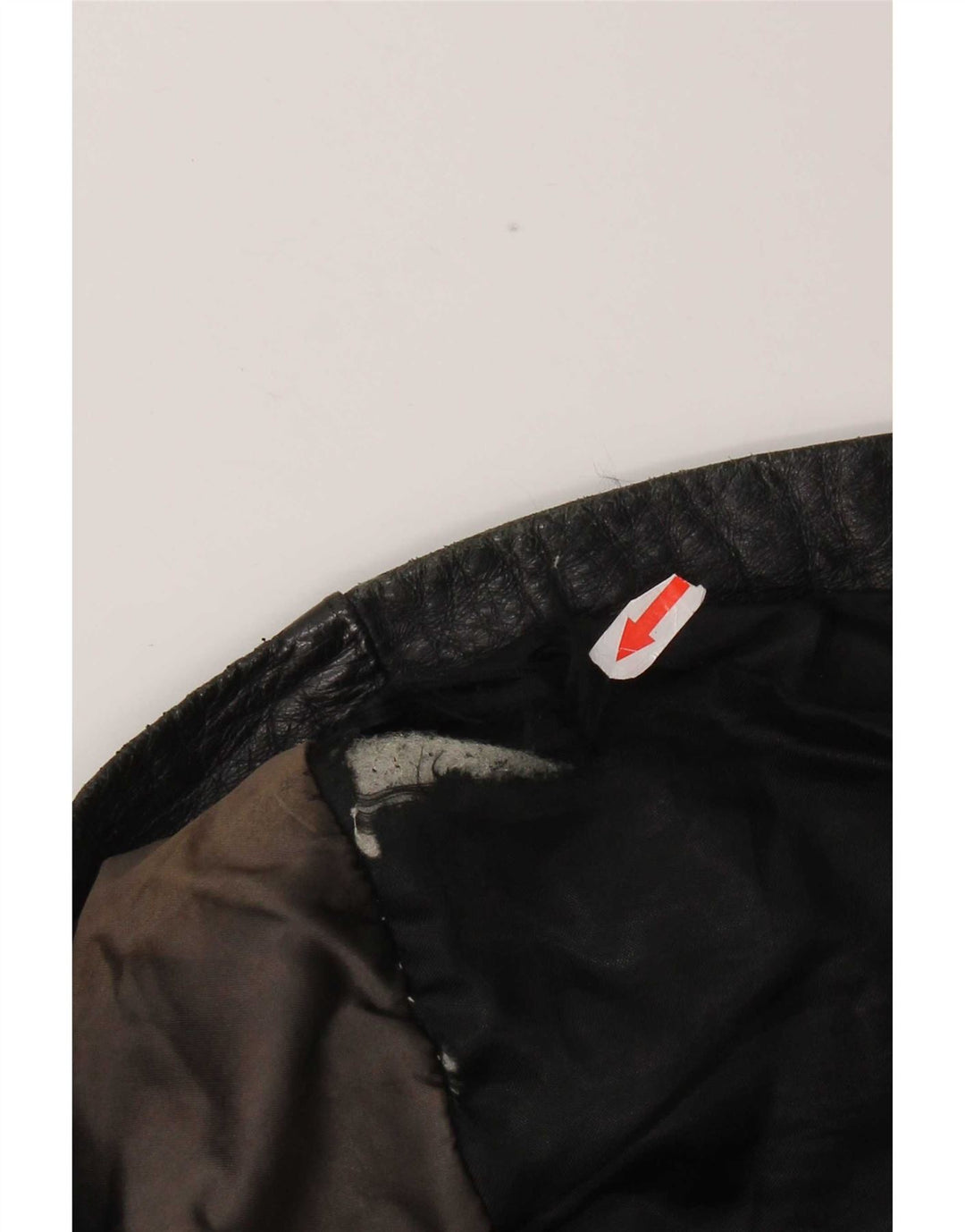 Giacca in pelle vintage da donna IT 48 XL Nera