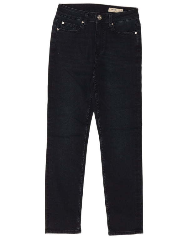 Marks & Spencer Donna The Lily Slim Jeans UK 8 Small W26 L27 Blu Navy