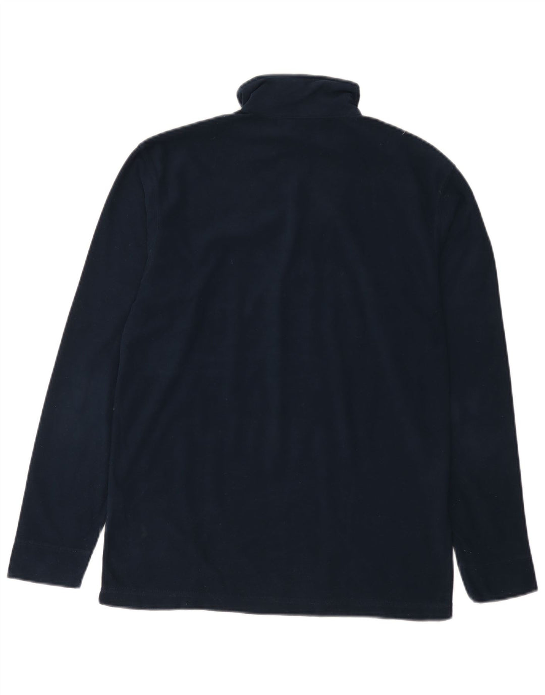 Asics - Tuta da uomo pullover con zip e collo, piccola, in poliestere blu navy