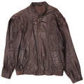 Giacca in pelle da uomo Trapper IT 54 2XL Pelle marrone