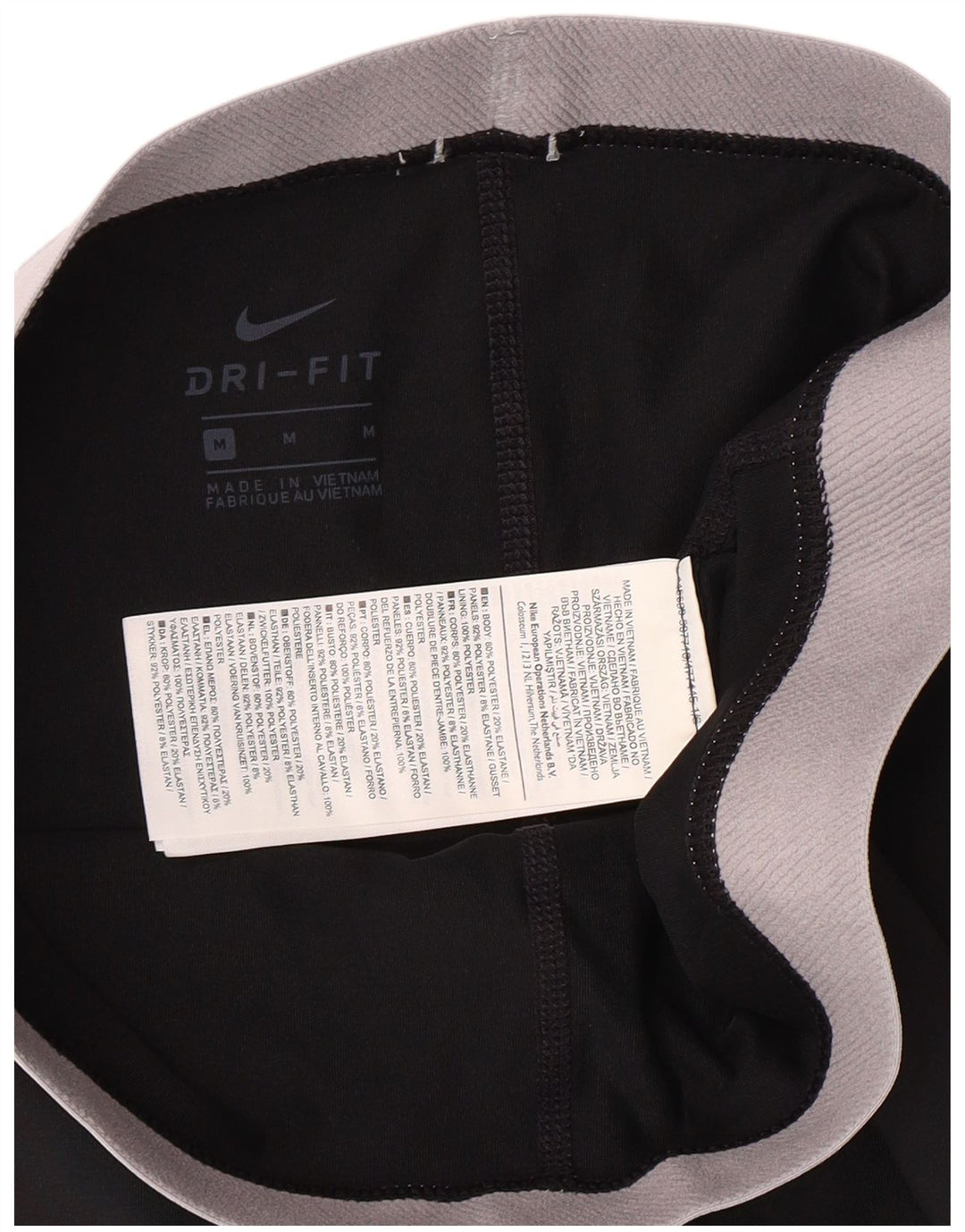 Leggings Nike Dri Fit da donna UK 14 medio nero poliestere sportivo