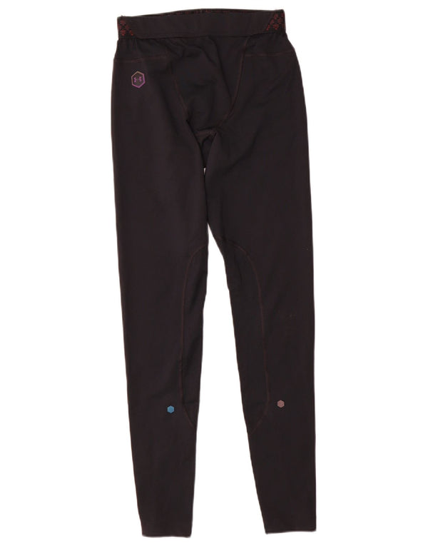 Under Armour Mens Heat Gear Leggings piccoli neri geometrici