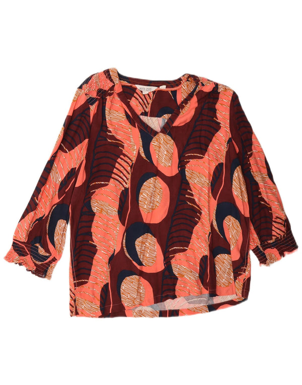 Camicetta da donna White Stuff Top UK 14 Grande motivo geometrico multicolore