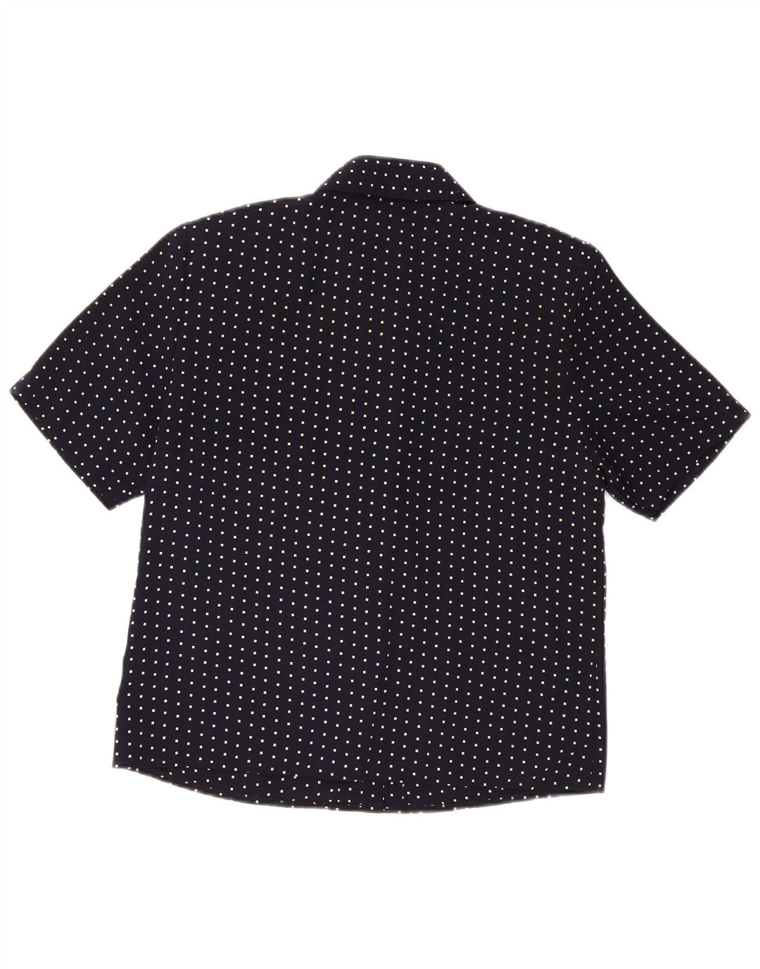 PRINCIPLES Womens Short Sleeve Shirt Blouse UK 12 Medium Navy Blue Spotted