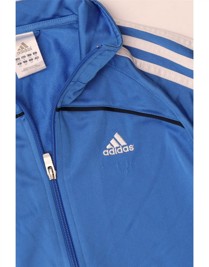 Giacca da tuta da ragazzo Adidas 11-12 anni in poliestere blu