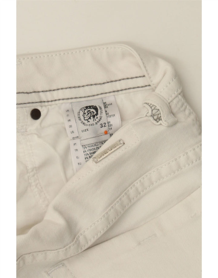 DIESEL Womens Slim Jeans W32 L32 White Cotton Vintage Diesel and Second-Hand Diesel from Messina Hembry 