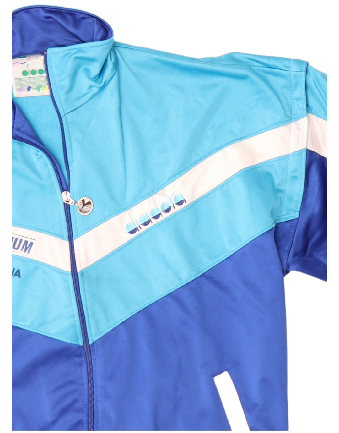 Giacca da tuta grafica da donna Diadora UK 20 2XL Blu Colourblock