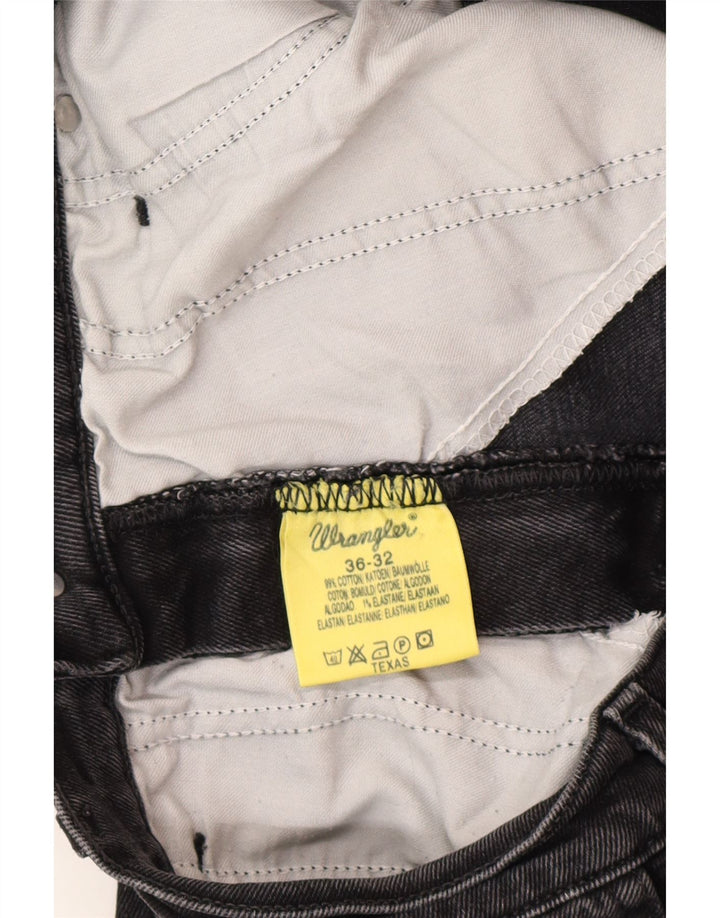 Jeans dritti da uomo Wrangler Texas W36 L32 cotone grigio