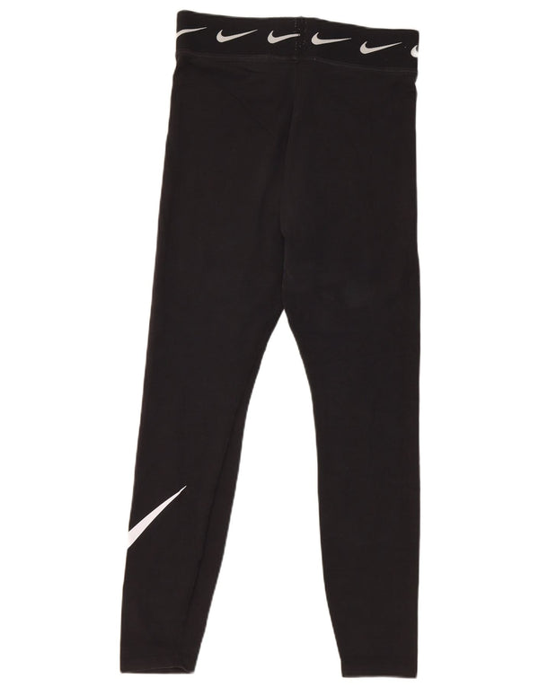 Leggings grafici da donna Nike UK 12 cotone medio nero