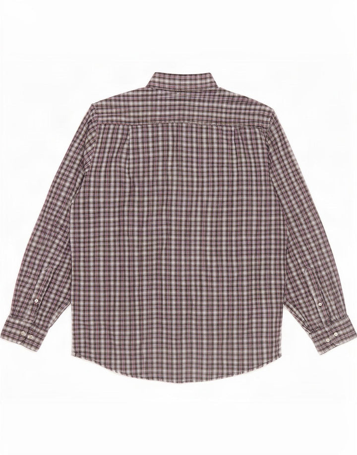 Camicia da uomo in flanella Rosengarten taglia 41/42 grande cotone a quadri multicolore