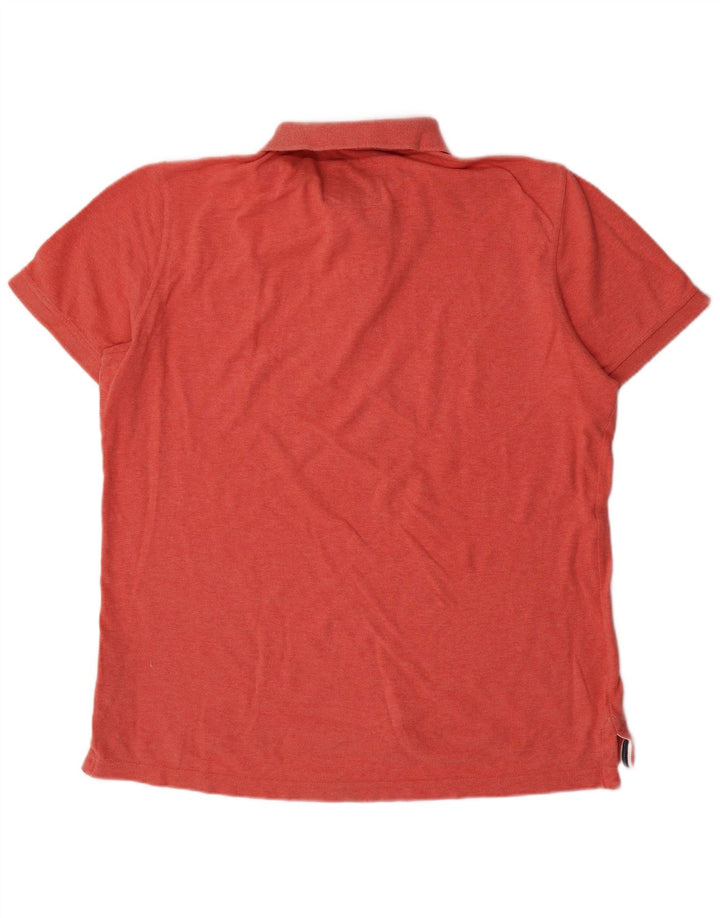 CREW CLOTHING Polo da uomo grande in cotone arancione