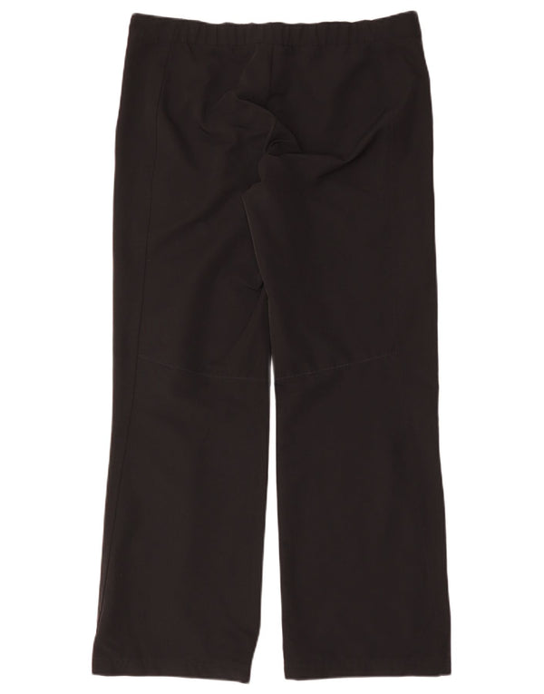 Pantaloni casual Adidas da donna a gamba larga UK 14 Large W34 L31 poliestere nero