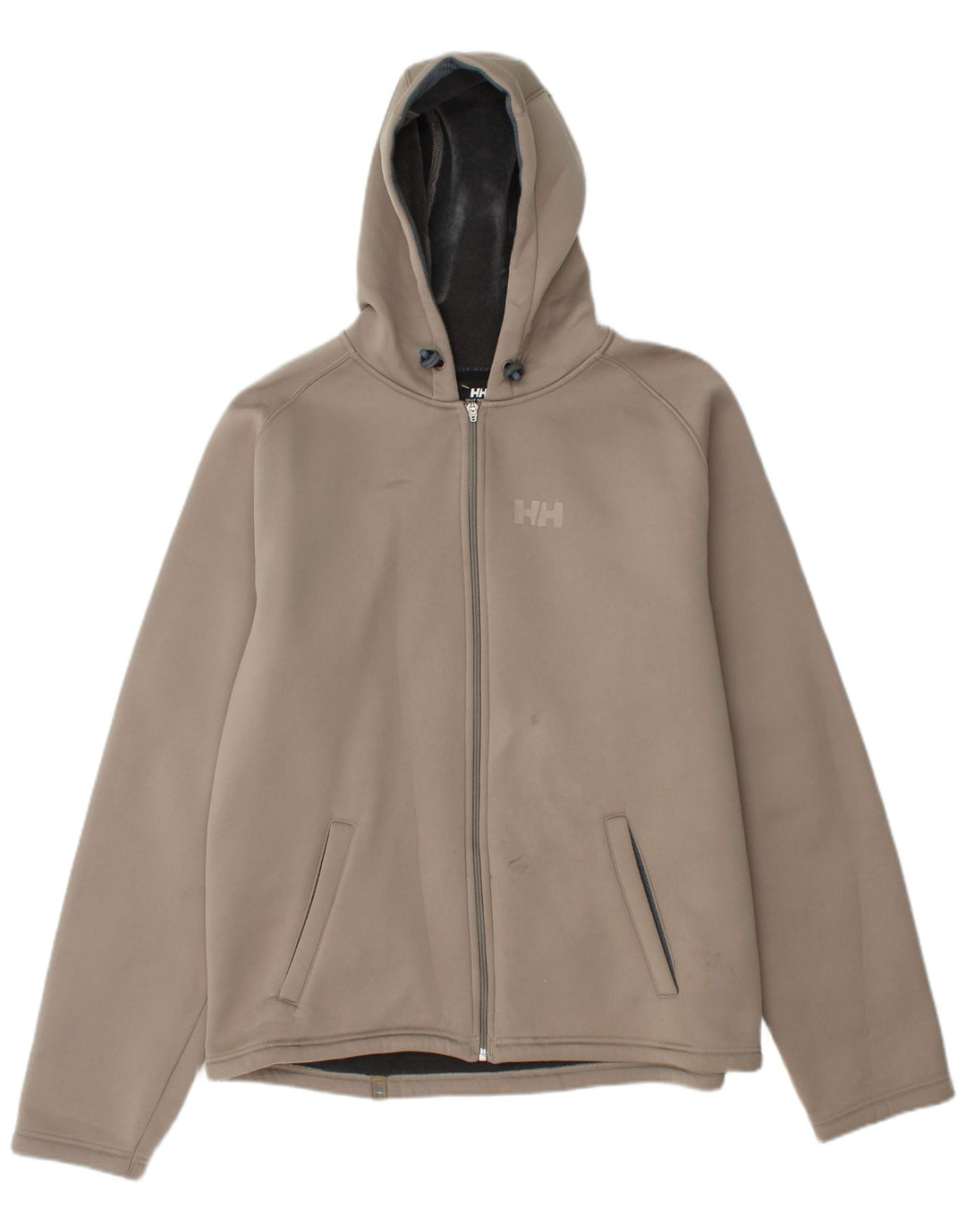 Giacca a vento con cappuccio da uomo HELLY HANSEN UK 40 Large Grigio Poliestere
