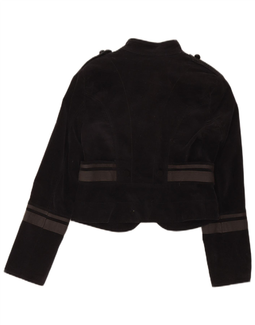 Giacca Bolero da donna Zara UK 8 piccola in cotone color block nero