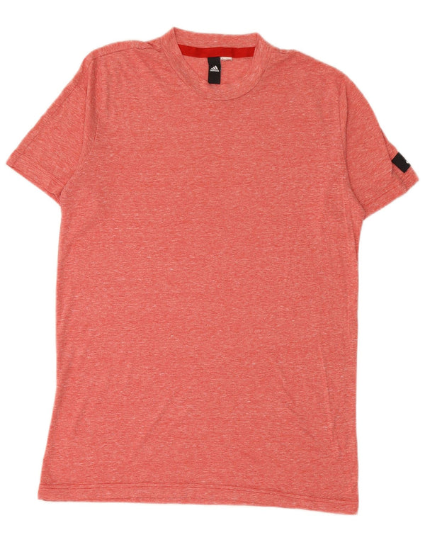 T-shirt ADIDAS da uomo Top rosso medio chiazzato