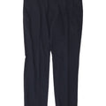 Pantaloni da abito slim da uomo Marks & Spencer W36 L31 cotone blu navy