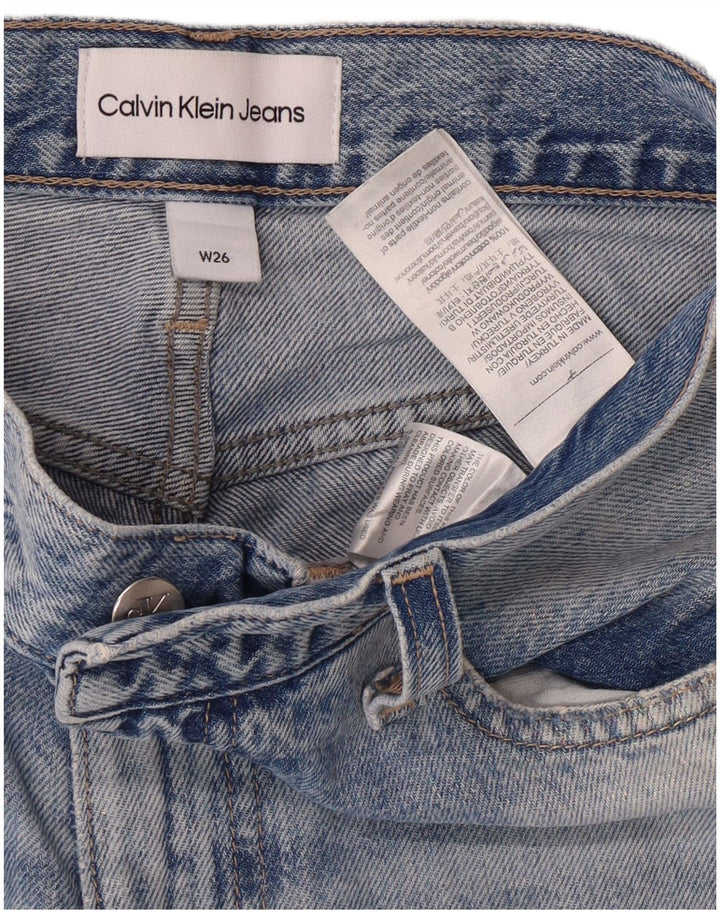 Jeans Calvin Klein da donna affusolati a vita alta affusolati W26 L28 Blu Grunge
