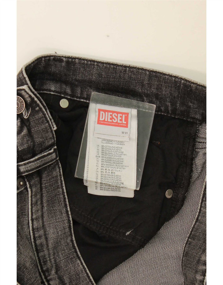 Jeans slim effetto consumato da donna Diesel W31 L31 cotone grigio