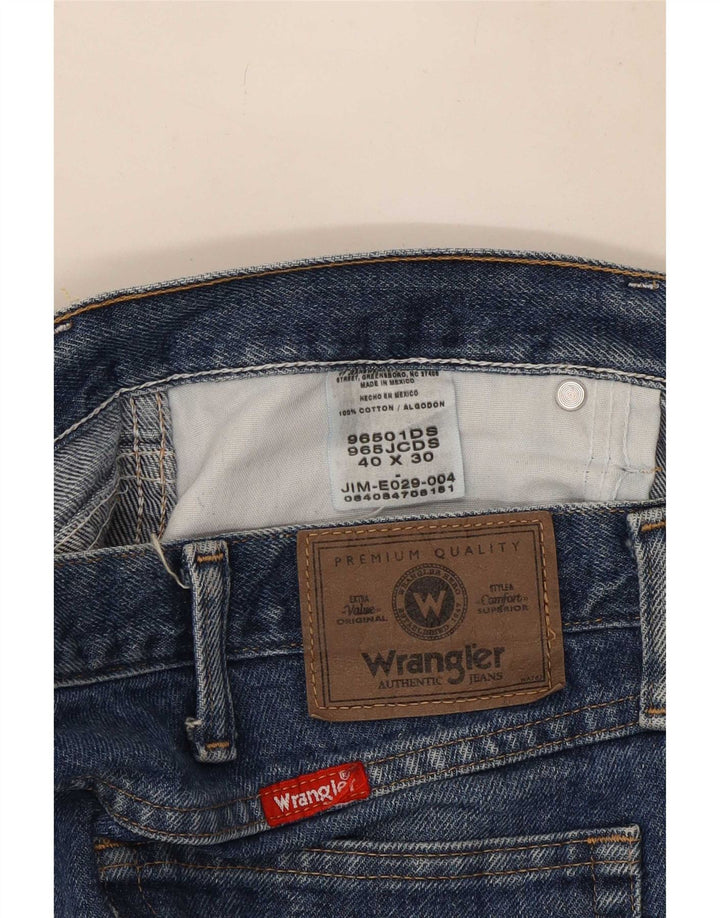 Jeans dritti da uomo Wrangler W40 L30 cotone blu