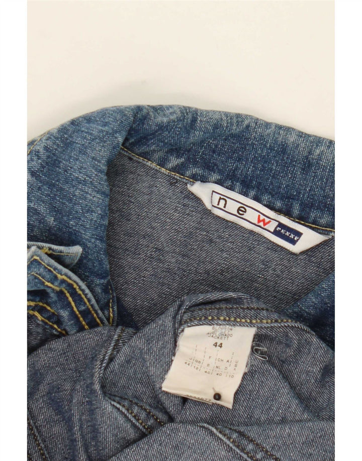 Nuova giacca di jeans corta da donna Penny UK 12 Cotone blu medio