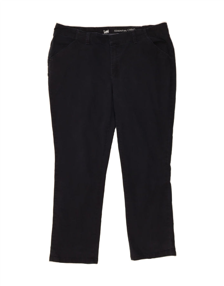Womens Slim Chino Trousers US 16 2XL W38 L28 Vintage Lee and Second-Hand Lee from Messina Hembry 