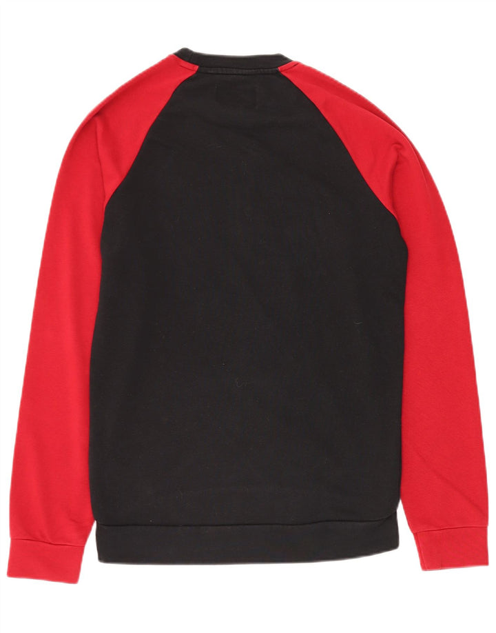 Felpa con grafica Jordan da uomo, piccola, in cotone color block nero