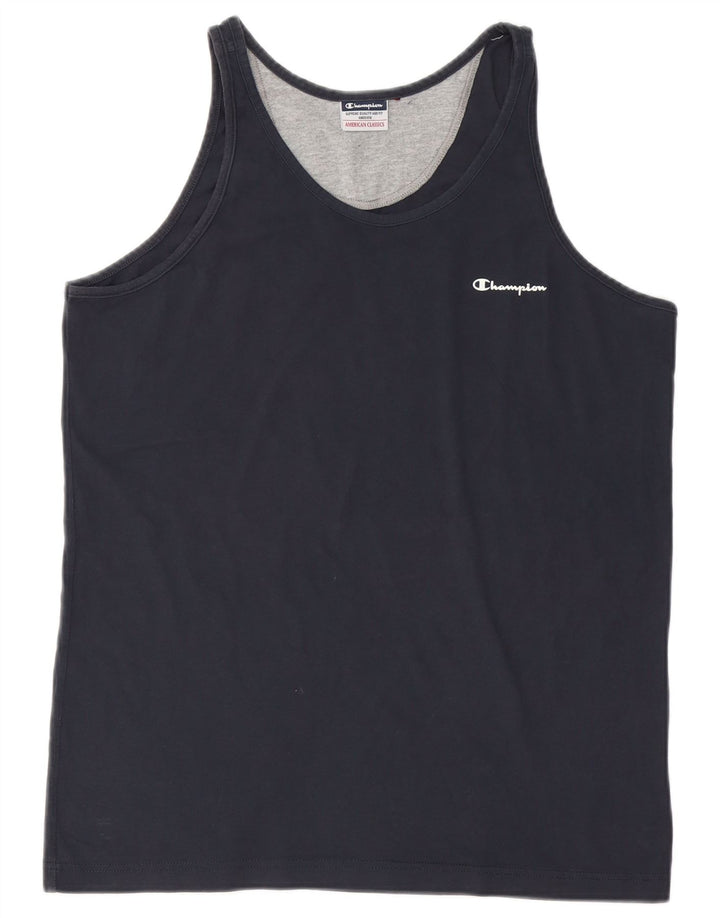 Canotta da uomo Champion Large blu navy