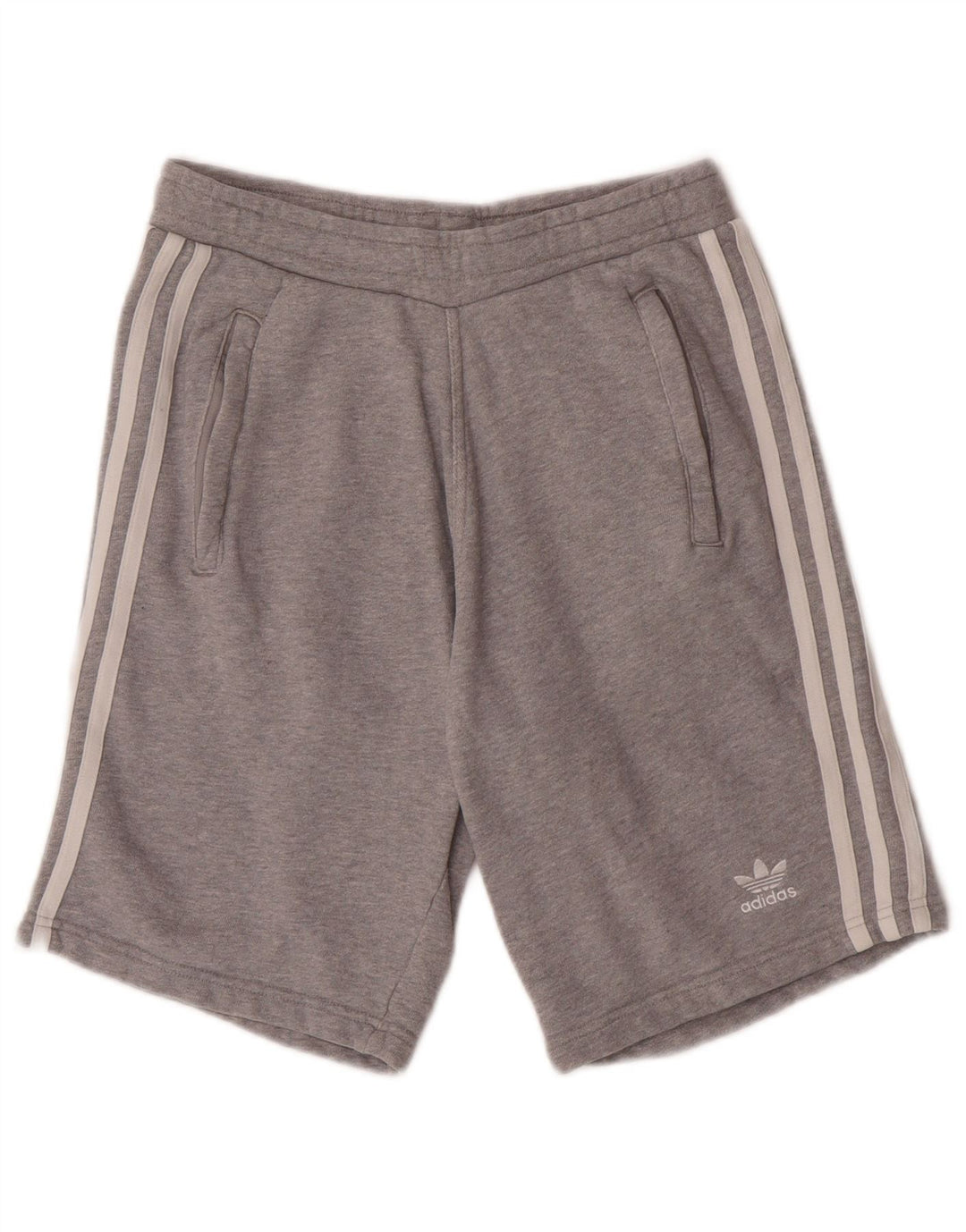 Pantaloncini sportivi Adidas da uomo piccoli in cotone grigio