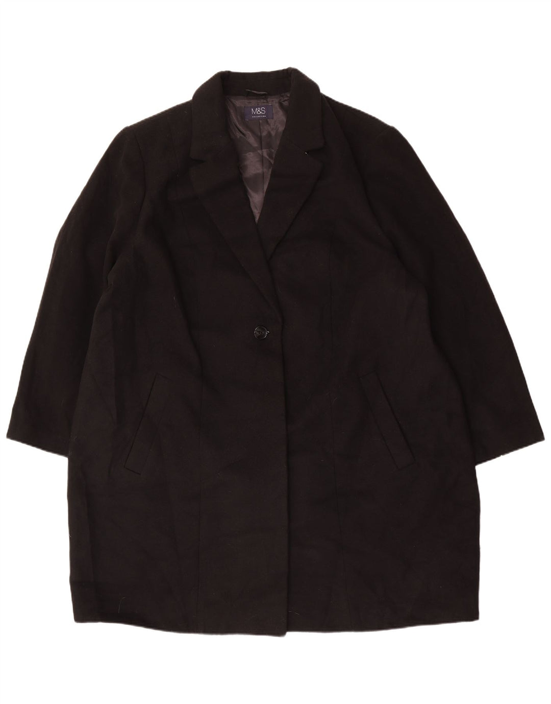 Soprabito da donna Marks & Spencer UK 26 5XL poliestere nero