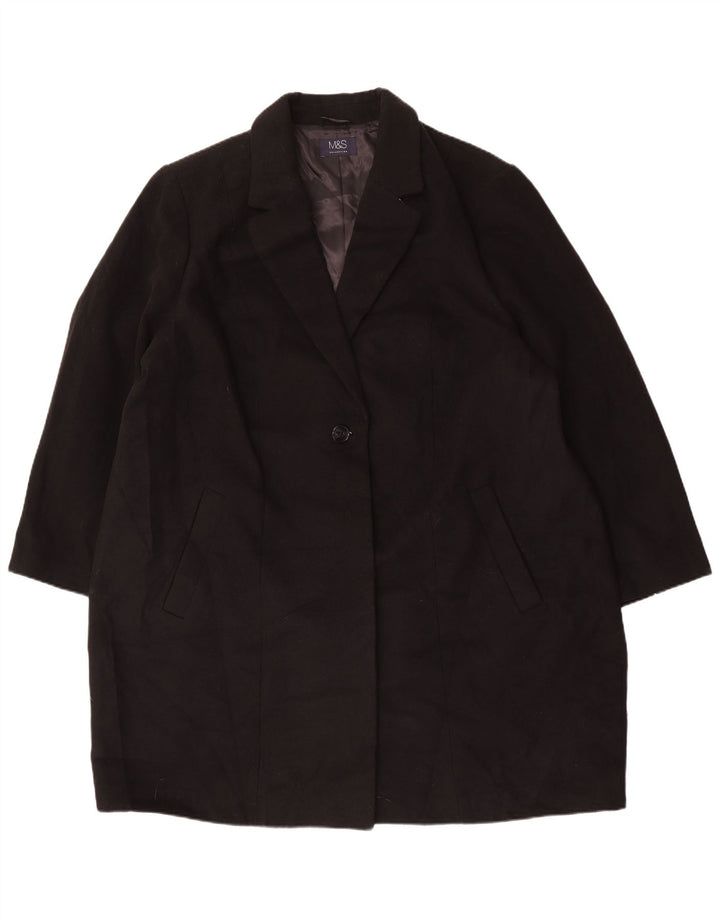Soprabito da donna Marks & Spencer UK 26 5XL poliestere nero