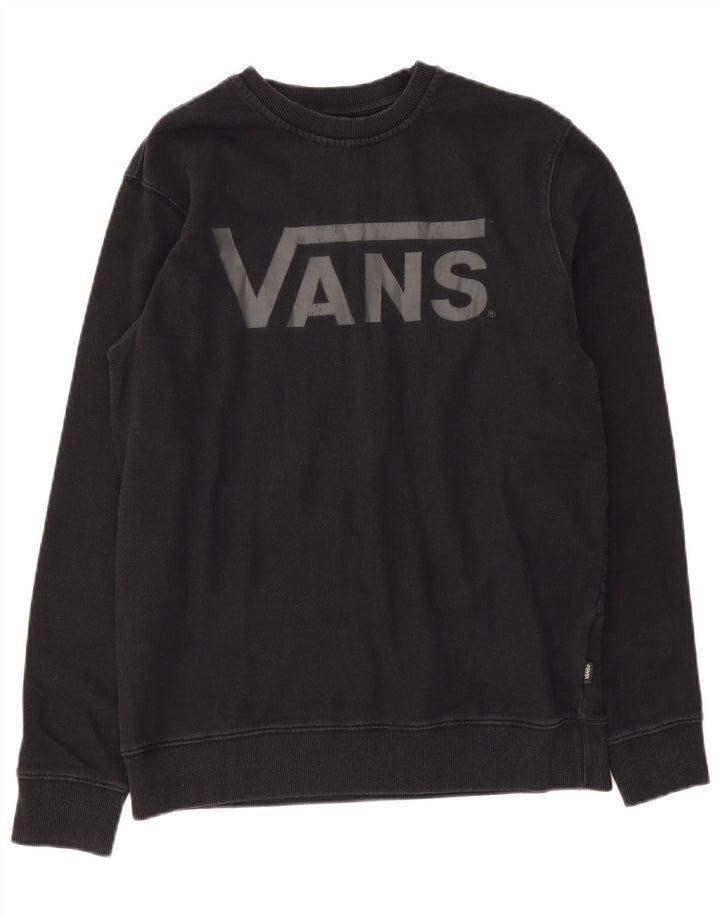Felpa da uomo Vans in cotone nero medio