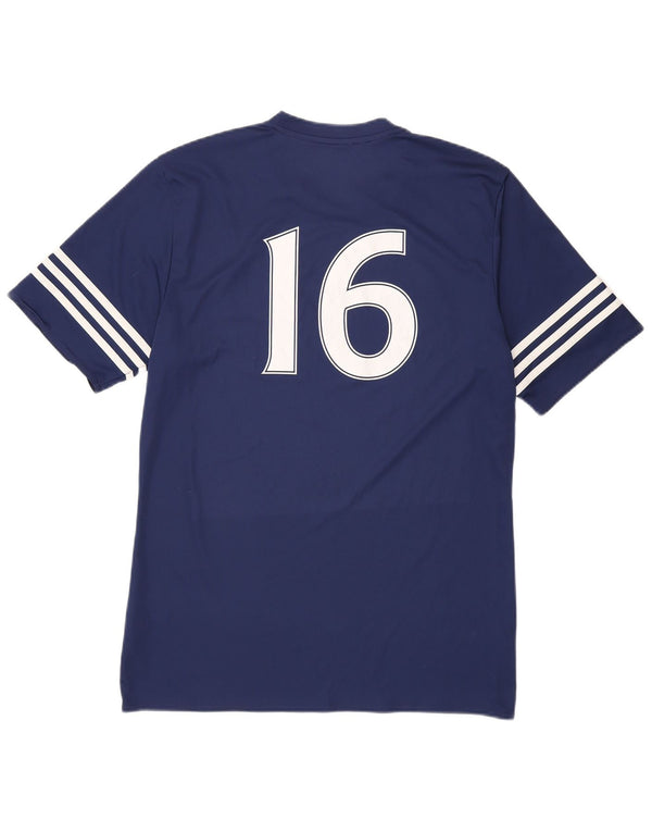 T-shirt grafica Adidas Marciana FC da uomo, grande, in poliestere blu navy