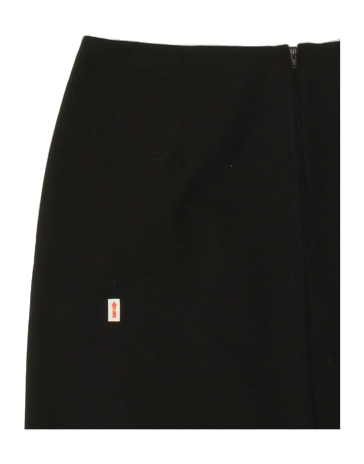 BENETTON Womens A-Line Skirt IT 44 Medium W30  Black Polyester Vintage Benetton and Second-Hand Benetton from Messina Hembry 