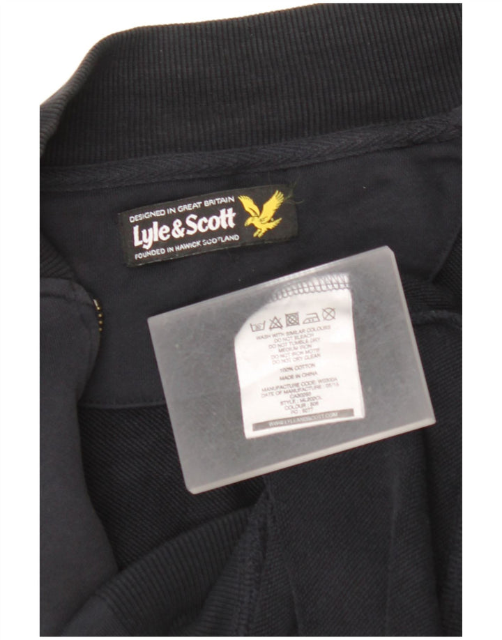 Giacca da tuta da uomo LYLE & SCOTT in cotone blu navy medio