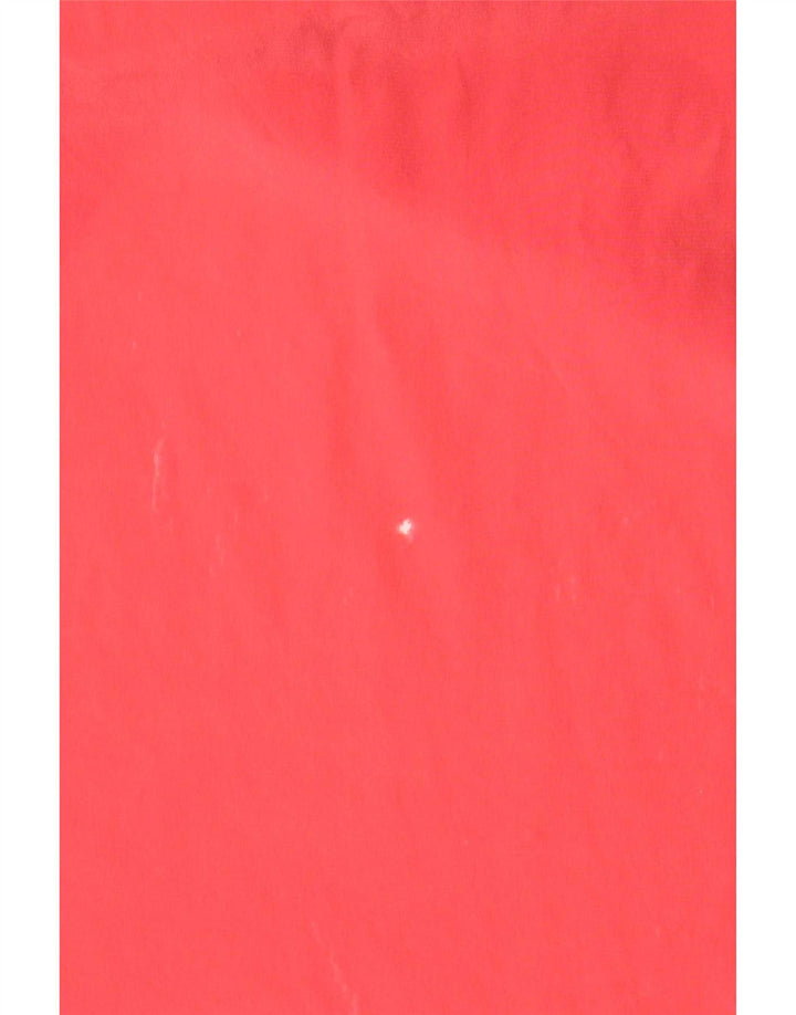 Top camicetta senza maniche vintage da donna UK 14 seta rossa media