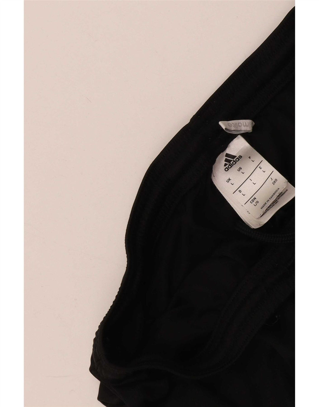 Pantaloncini sportivi Adidas Climalite da uomo grandi in poliestere nero