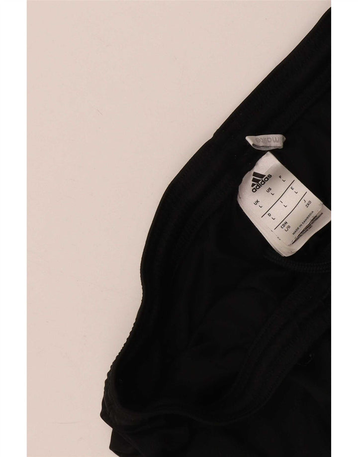 Pantaloncini sportivi Adidas Climalite da uomo grandi in poliestere nero