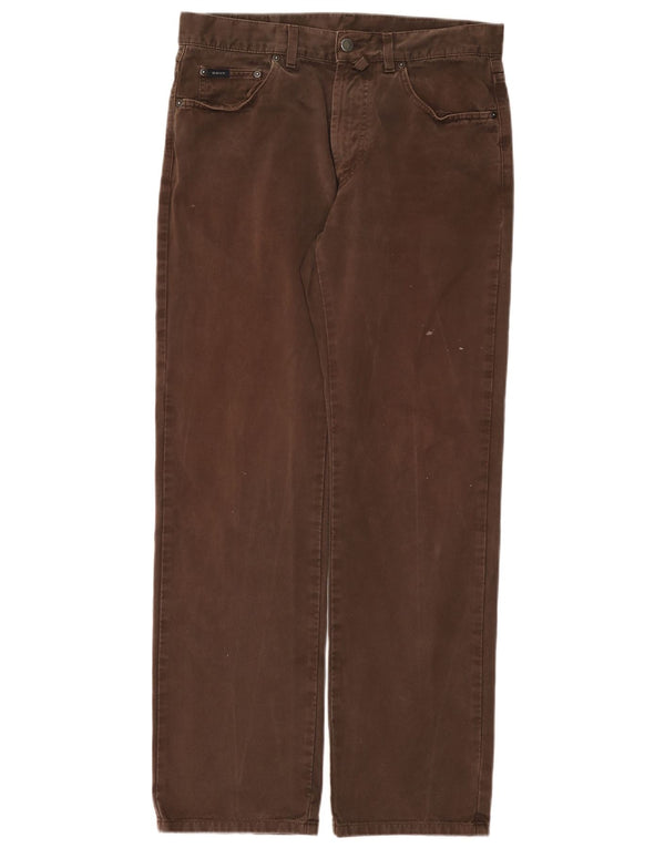 Gant Jeans dritti Jason Regular Fit da uomo W32 L32 in cotone marrone