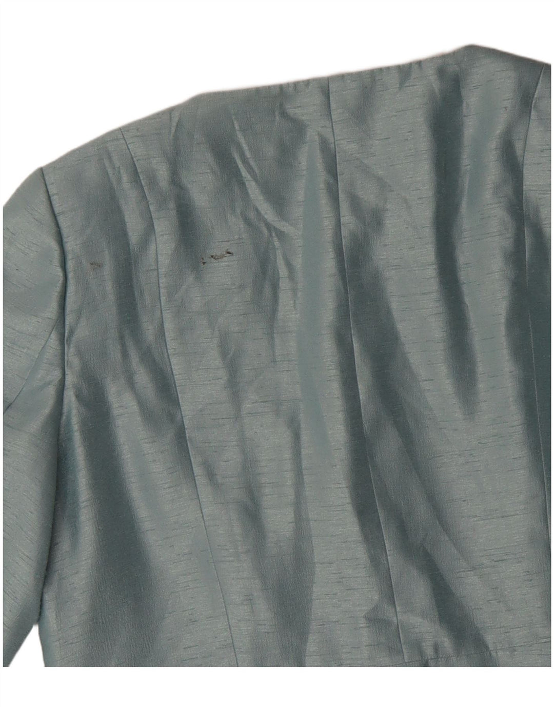 Giacca blazer corta da donna con maniche a 3/4 Jacques Vert UK 16 grande in viscosa blu