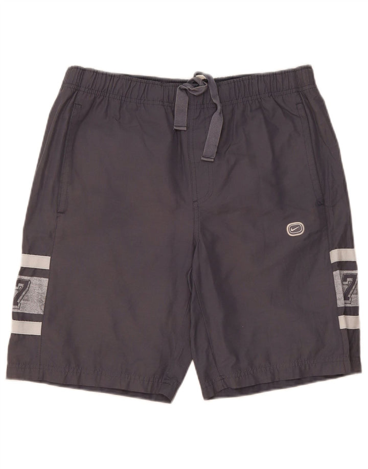 Pantaloncini sportivi Nike da uomo con grafica piccola in cotone grigio