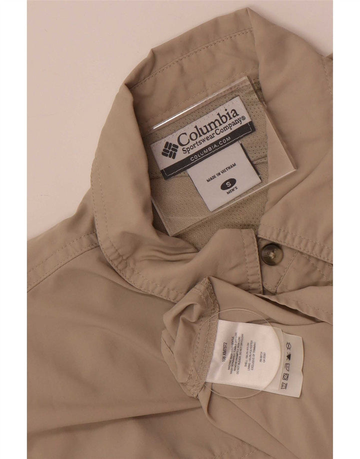 Camicia da uomo Columbia piccola in nylon beige