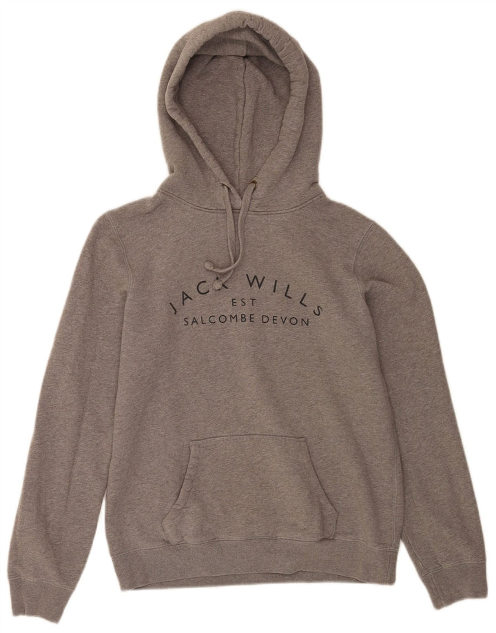 Maglione con cappuccio Salcombe Devon da donna Jack Wills UK 12 Grigio medio chiazzato