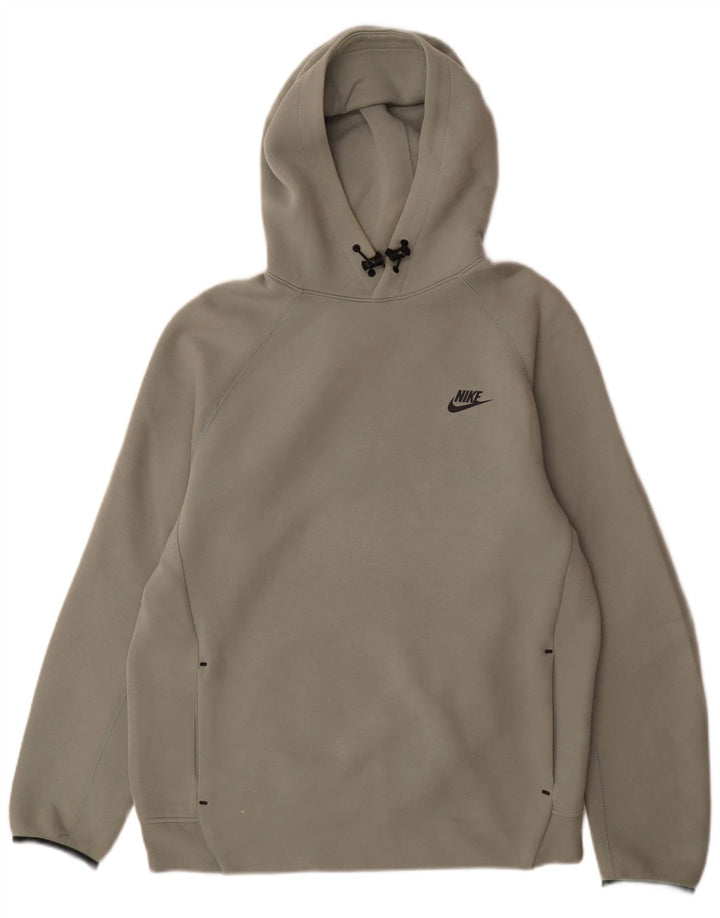 Felpa con cappuccio da uomo Nike Large in cotone verde